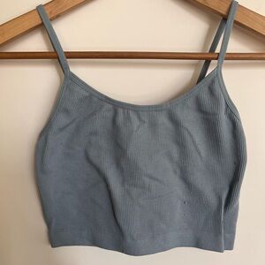 Bozzolo Light Blue Ribbed Camisole S/M